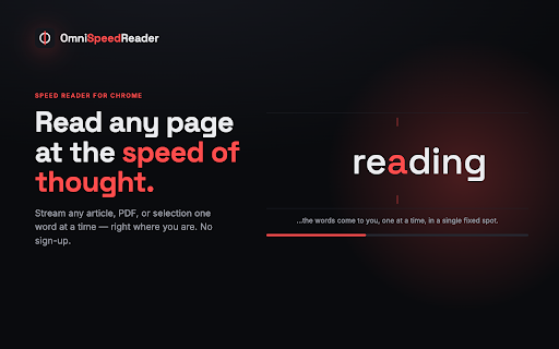 OmniSpeedReader — Speed Read Any Page screenshot 1