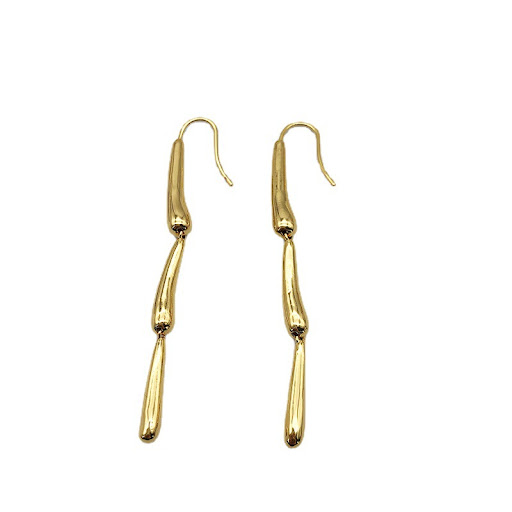 Title 1, Personalized Joint Stitching Earrings Glossy, U...