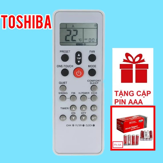 Điều Khiển Điều Hòa Toshiba Wc - L03Se (Xám - Không Nắp)_Remote Máy Lạnh Toshiba Wc - L03Se (Xám - Không Nắp)