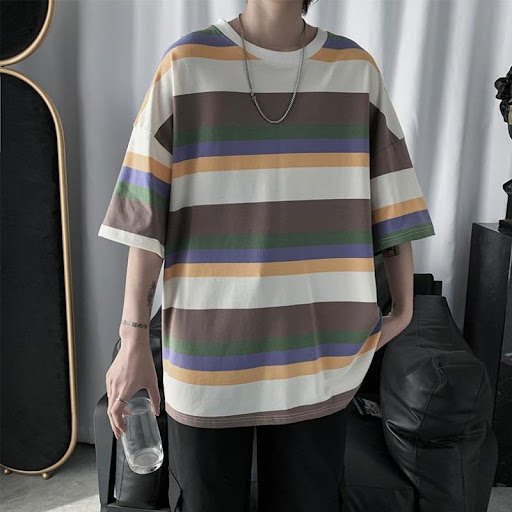 Title 4, Super hot striped half-sleeved t-shirt, perfect...