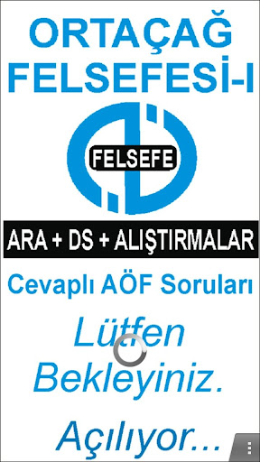 AÖF ORTAÇAĞ FELSEFESİ-I