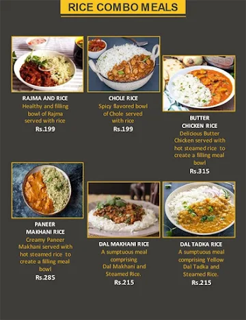 Northern Plate menu 