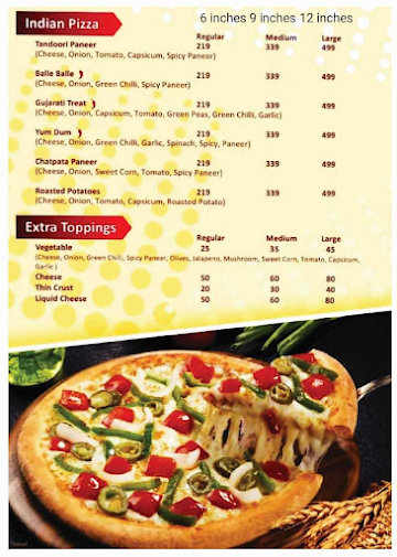 Balle Balle Pizza menu 