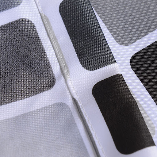 Title 10, Waterproof Bathroom Polyester Fabric Mosaic Sho...