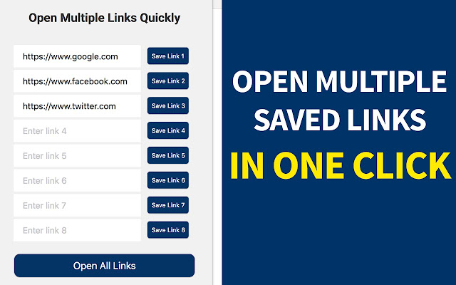 Multiple URL Opener - Save & Open Links Fast