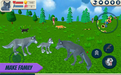 Wolf Simulator: Wild Animals 3D Mod Apk 1.050 (Unlimited Coins/Food) 3