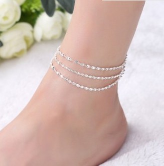 Title 1, Elegant and simple multi-layer wave anklet, per...