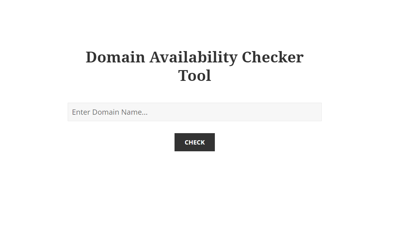 Domain Availability Checker Tool Preview image 0