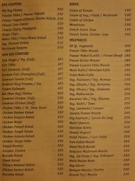 Sadanand Resorts menu 2