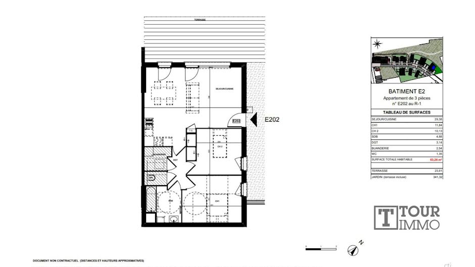 Vente maison 3 pièces 63 m² à La Tour-de-Salvagny (69890), 361 000 €