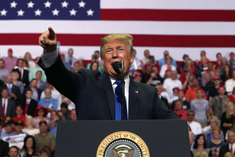 US President Donald Trump goaded a crowd during his campaign rally to boo teenager Greta Thunberg.