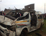 Five people were killed on Saturday evening when a taxi overturned near Westonaria, west of Johannesburg.