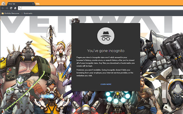 Overwatch Character Theme chrome extension