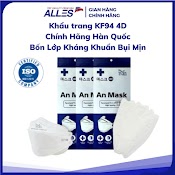 [Set 50 Cái] Khẩu Trang 3D Kf94 Hàn Quốc Chống Bụi Mịn Và Kháng Khuẩn