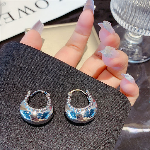 Title 9, Niche Design Metal Circle Ear Clip for Women, s...