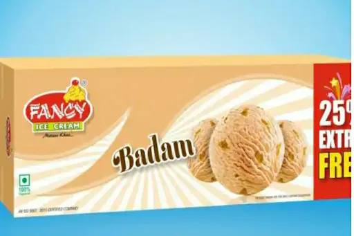 Badam Ice Cream [Family Pack, 1 Litre]