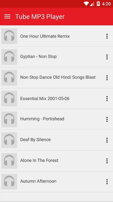 Android application Tube Music Player Super screenshort