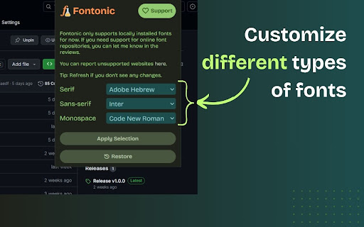 Fontonic - Change Fonts