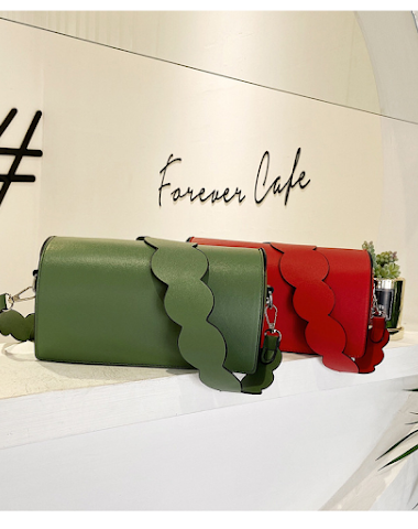 PU female bag small square bag with - 0