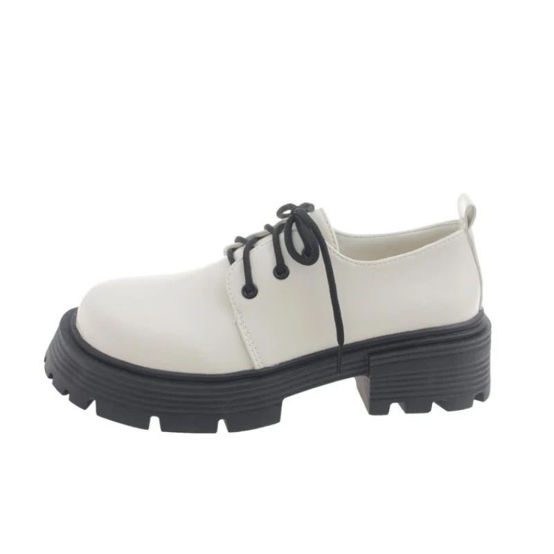 Damen Echtleder Schuhe mit dicker Sohle und Erhöhung für mehr Komfort und einen verbesserten Look, perfekt für jeden Tag.
