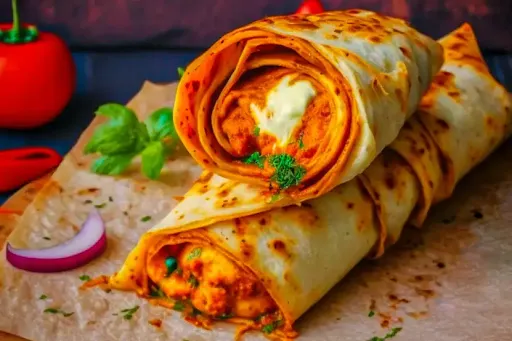 Double Egg Paneer Roll