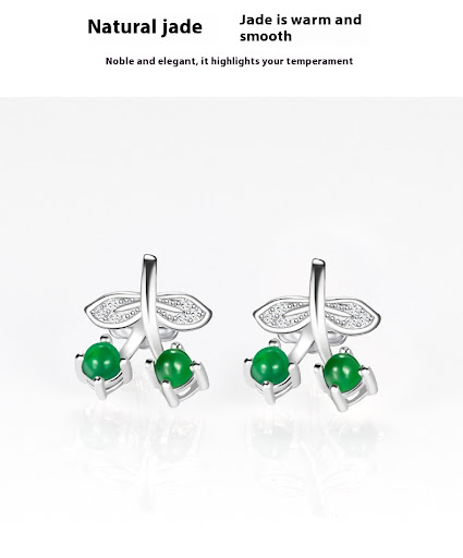 Title 2, Natural Cargo Emerald Cherry S925 Silver Inlaid...