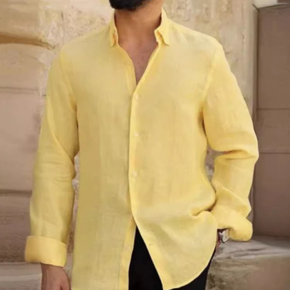 Chemise de plage homme style hawaïen, sept boutons, manches courtes, idéale pour la plage et l'été, confortable et décontractée.