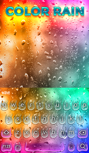 Screenshot Color Rain Keyboard Wallpaper