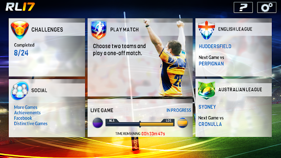  Rugby League 17 Android screenshot