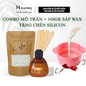 Combo 100Gr Sáp Wax Lông Beans Và Mỡ Trăn Nstore Tặng Chén Silicon