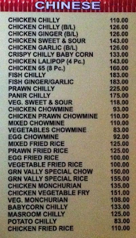 Green Valley menu 2