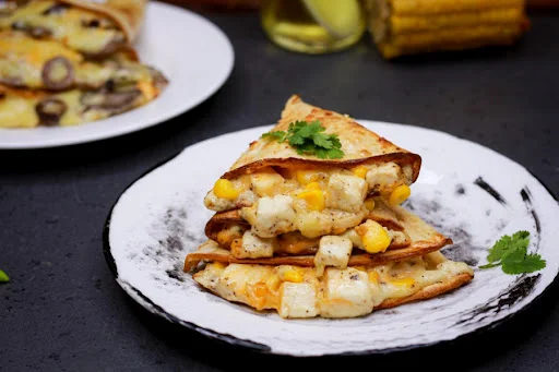 Paneer, Sweet Corn & Cheese Quesadillas