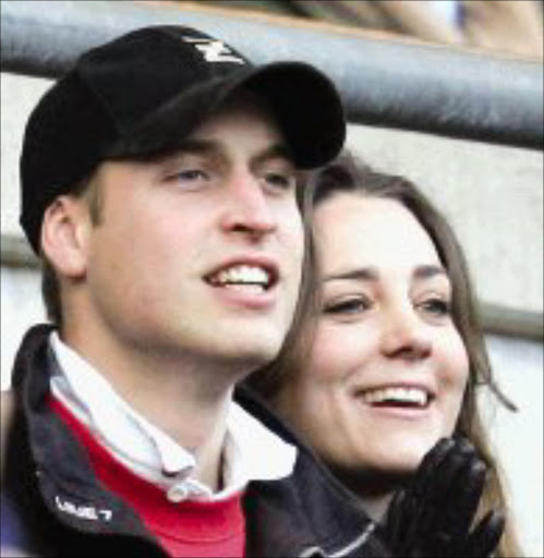 Prince William and Kate Middleton. Pic.. Alastair Grant. 10/02/2007. © AP