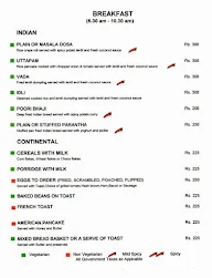 Durbar - Hotel Clarks Amer menu 1