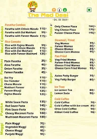 The Mad Desi menu 1