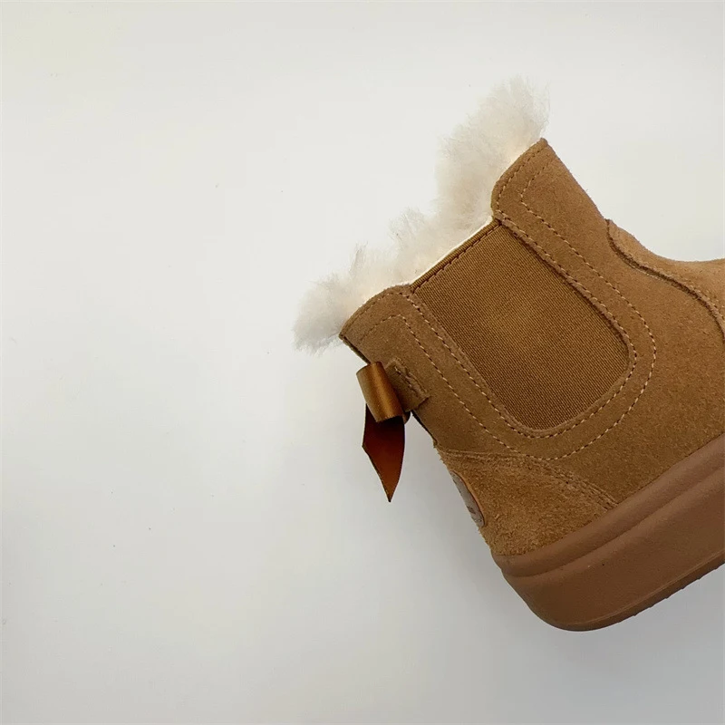 Children's Fur Integrated Cotton Boots perfect for winter warmth. Keep little feet cozy, comfortable, and protected from