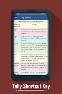 Tally Shortcut Key - náhled