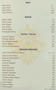 Hotel Gyan Garh menu 1