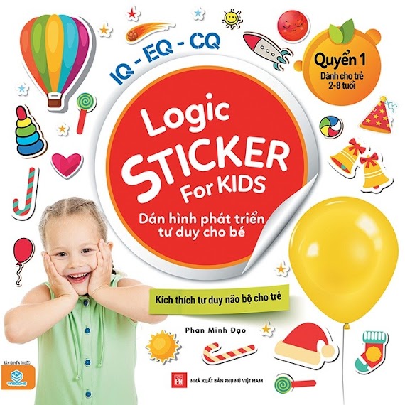 Sách - Combo 4 Cuốn Logic Sticker For Kids - Dán Hình Phát Triển Tư Duy Cho Bé