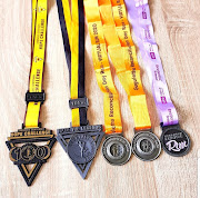 Nontombi Luthuli's collection of medals she has earned for her running