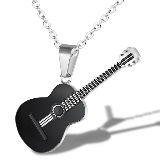 Title 5, Music guitar pendant necklace