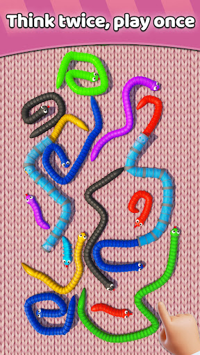 Screenshot Tangled Snakes Puzzle Game