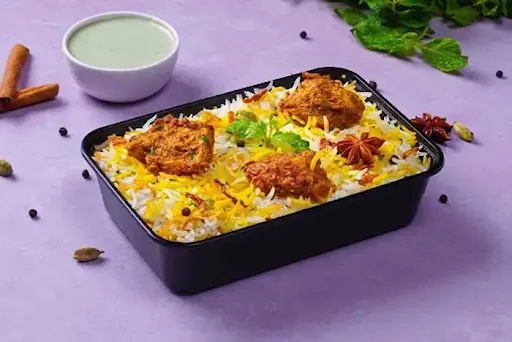 Lucknowi Chicken Biryani (Boneless) - Serves 1