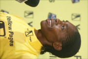 The winner Caster Semenya  during the   Athletics at Germiston Stadium . Pic. MOHAU MOFOKENG. 07/03/2009. © Sowetan.FLYING: Caster Semenya. Sowetan 4 August 2009, page 27.