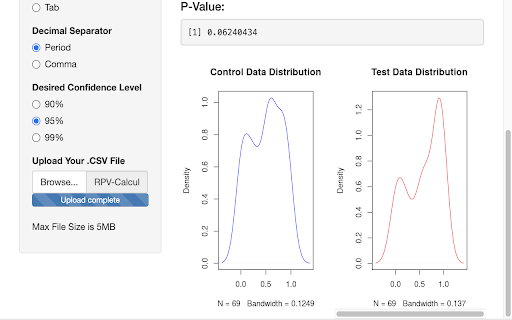 Blast A/B Test Stat Significance Calculator