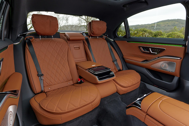 The rear quarters offer business-class amenities.