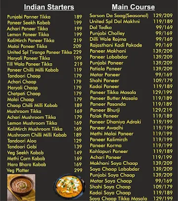 Punjabi United - Pure Veg menu 