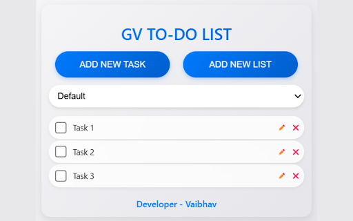 GV To-Do List
