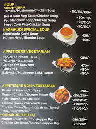 The Karaikudi Kitchen menu 3