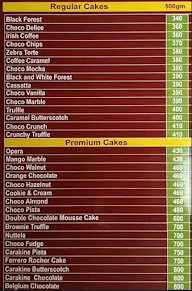 The Cake & Cream Factory menu 4